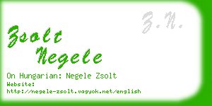 zsolt negele business card